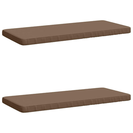 2-delt bænkepude VUGHT 2 stk. 100% polyester Gråbrun