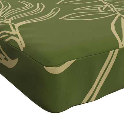 2-delt bænkepude VUGHT 2 stk. 100% polyester Bladdesign