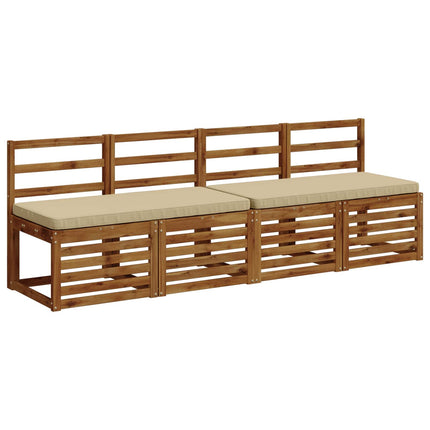 2-delt bænkepude VUGHT 2 stk. 100% polyester Beige