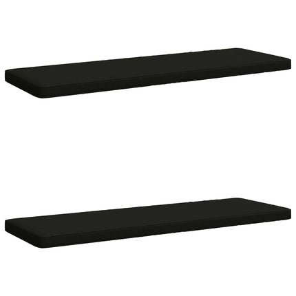 2-delt bænkepude VUGHT 2 stk. 100% polyester Sort