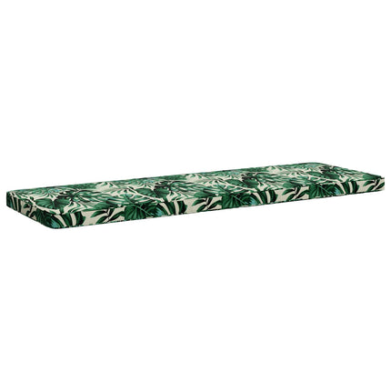 2-delt bænkepude VUGHT 2 stk. 100% polyester Bladmønster