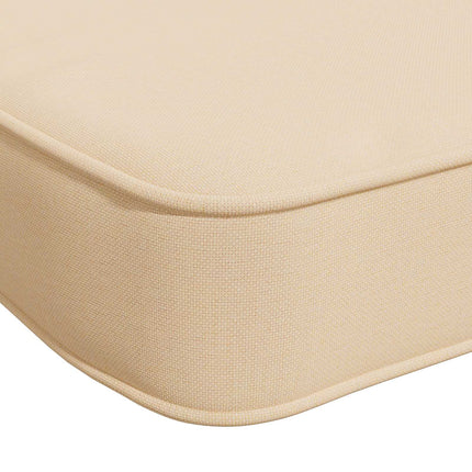 2-delt bænkepude VUGHT 2 stk. 100% polyester Cremefarvet