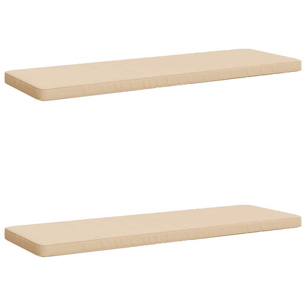 2-delt bænkepude VUGHT 2 stk. 100% polyester Cremefarvet