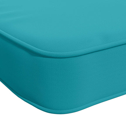 2-delt bænkepude VUGHT 2 stk. 100% polyester Turkis