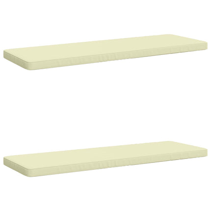 2-delt bænkepude VUGHT 2 stk. 100% polyester Cremefarvet