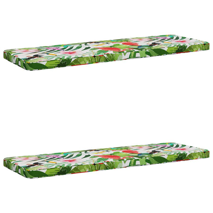 2-delt bænkepude VUGHT 2 stk. 100% polyester Flerfarvet
