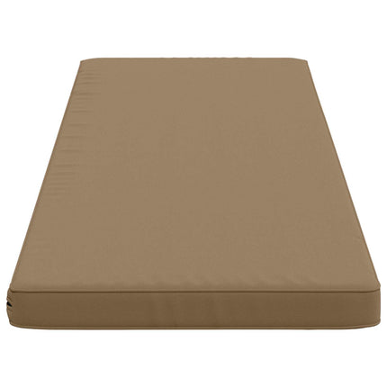1-delt bænkepude VUGHT 100% polyester Gråbrun 160 x 50 x 5 cm