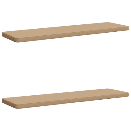 2-delt bænkepude VUGHT 2 stk. 100% polyester Sandfarvet