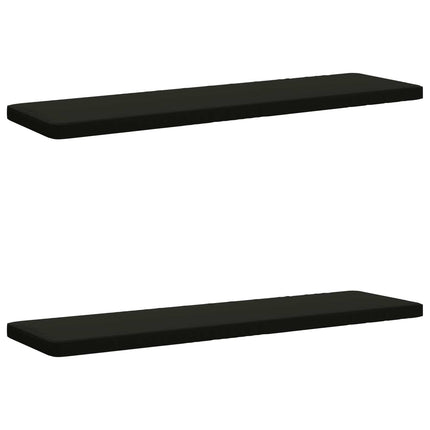 2-delt bænkepude VUGHT 2 stk. 100% polyester Sort