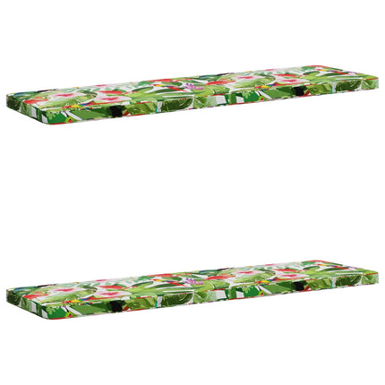 2-delt bænkepude VUGHT 2 stk. 100% polyester Flerfarvet