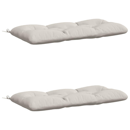 2-delt bænkepude VIANEN 100% polyester Hvid 100 x 60 x 12 cm