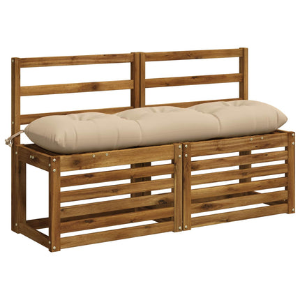 Bænkpude VIANEN 100% polyester Cremefarvet 110 x 30 x 12 cm