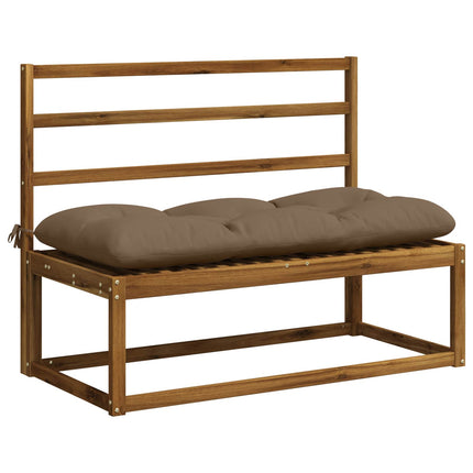 2-delt bænkepude VIANEN 100% polyester Gråbrun 110 x 50 x 12 cm