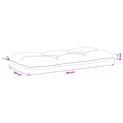 Bænkpude VIANEN 100% polyester Sandfarvet 110 x 50 x 12 cm