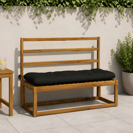2-delt bænkepude VIANEN 100% polyester Sort 130 x 40 x 12 cm