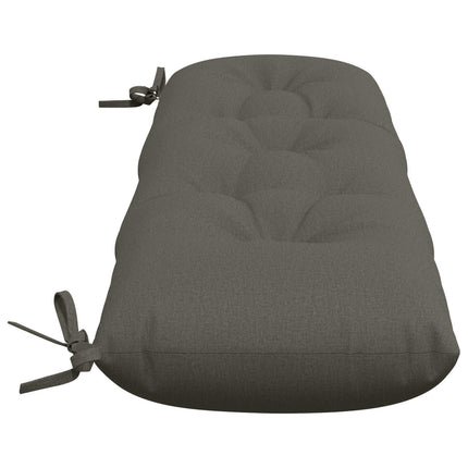 2-delt bænkepude VIANEN 100% polyester Grå 130 x 30 x 12 cm