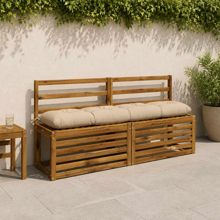 Bænkpude VIANEN 100% polyester Cremefarvet 150 x 30 x 12 cm