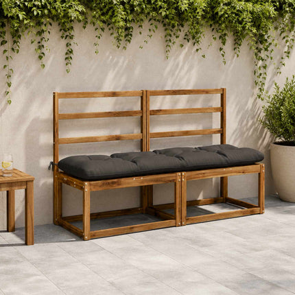 Bænkpude VIANEN 100% polyester Antracit 150 x 40 x 12 cm