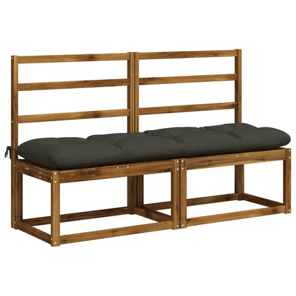 Bænkpude VIANEN 100% polyester Antracit 150 x 40 x 12 cm