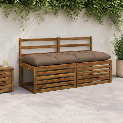 Bænkpude VIANEN 100% polyester Gråbrun 150 x 50 x 12 cm
