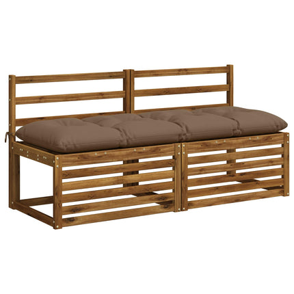 Bænkpude VIANEN 100% polyester Gråbrun 150 x 50 x 12 cm