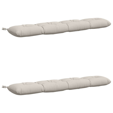 2-delt bænkepude VIANEN 100% polyester Hvid 160 x 30 x 12 cm