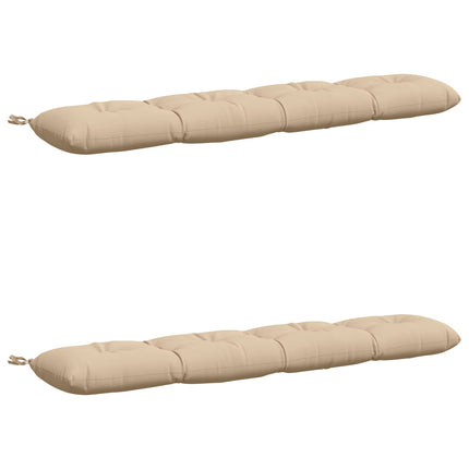2-delt bænkepude VIANEN 100% polyester Cremefarvet