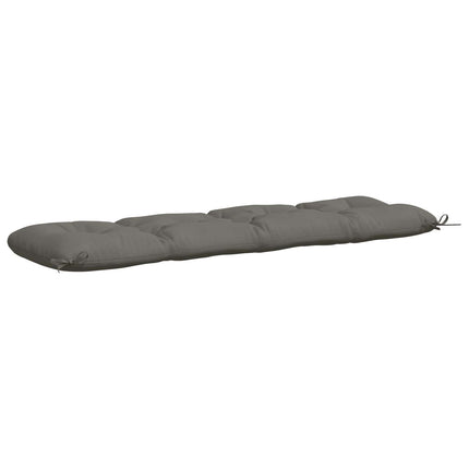 2-delt bænkepude VIANEN 100% polyester Grå 160 x 40 x 12 cm