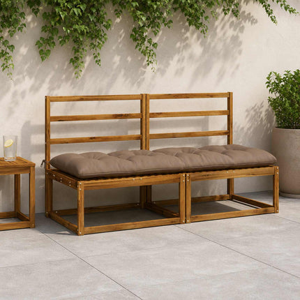 Bænkpude VIANEN 100% polyester Gråbrun 180 x 60 x 12 cm