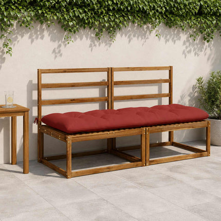 Bænkpude VIANEN 100% polyester Rød 180 x 60 x 12 cm