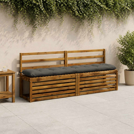 Bænkpude VIANEN 100% polyester Antracit 200 x 30 x 12 cm