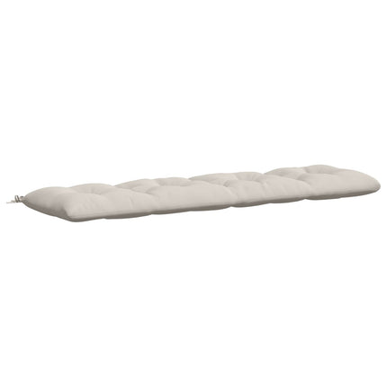 Bænkpude VIANEN 100% polyester Hvid 200 x 50 x 12 cm