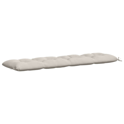 Bænkpude VIANEN 100% polyester Hvid 200 x 50 x 12 cm