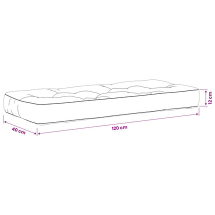 Palle sæde pude VIANEN 100% polyester Antracit 120 x 40 x 12 cm
