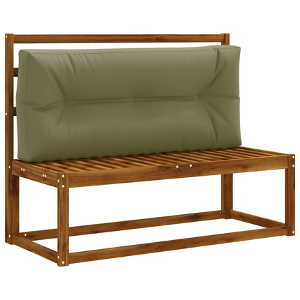 Palle rygpude VIANEN 100% polyester Olivengrøn 120 x 40 x 12 cm