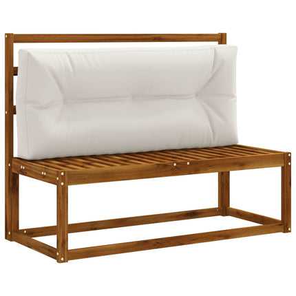 Palle rygpude VIANEN 100% polyester Hvid 120 x 60 x 12 cm