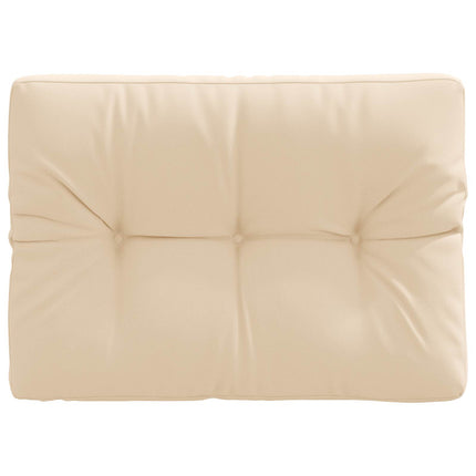 Palle rygpude VIANEN 100% polyester Cremefarvet 70 x 40 x 12 cm
