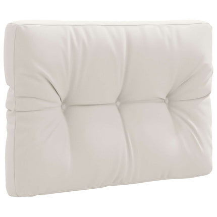 Palle rygpude VIANEN 100% polyester Hvid 70 x 50 x 12 cm