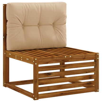 Palle rygpude VIANEN 100% polyester Sandfarvet 70 x 60 x 12 cm