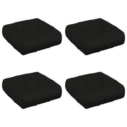 4-Stykke Sædepuder VIANEN 4 pcs 100% polyester Sort