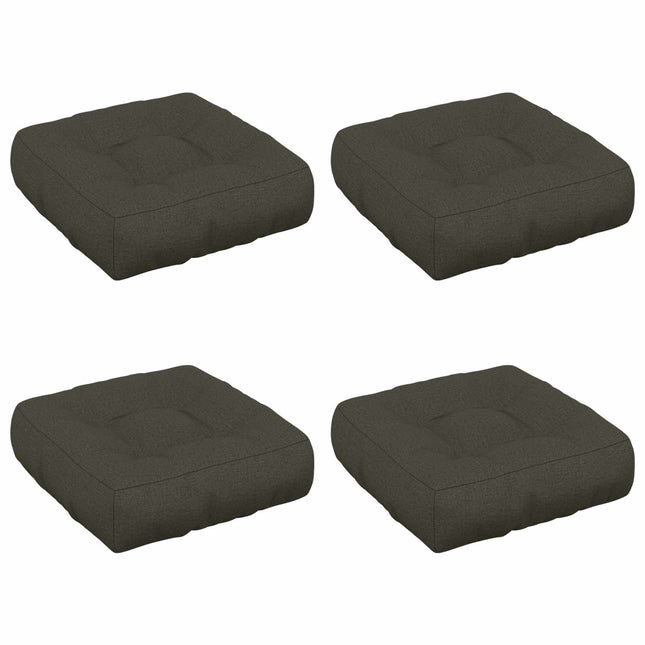 4-Stykke Sædepuder VIANEN 4 pcs 100% polyester Antracit