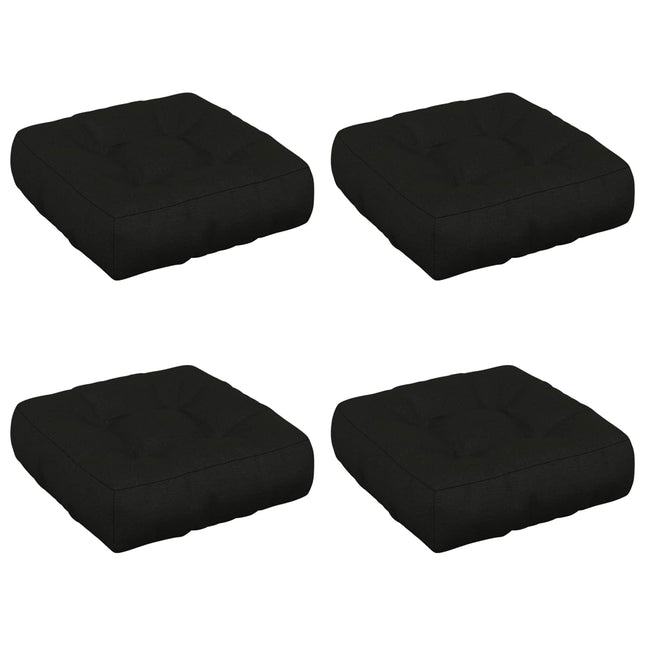 4-Stykke Sædepuder VIANEN 4 pcs 100% polyester Sort