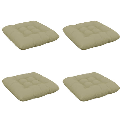 Sædepuder VIANEN 4 stk. 100% polyester Lys grøn 50 x 50 x 12 cm