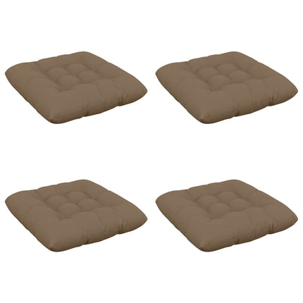 Sædepuder VIANEN 4 stk. 100% polyester Gråbrun 50 x 50 x 12 cm