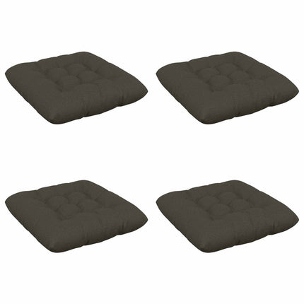 Sædepuder VIANEN 4 stk. 100% polyester Antracit 60 x 60 x 12 cm