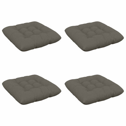 Sædepuder VIANEN 4 stk. 100% polyester Grå 60 x 60 x 12 cm