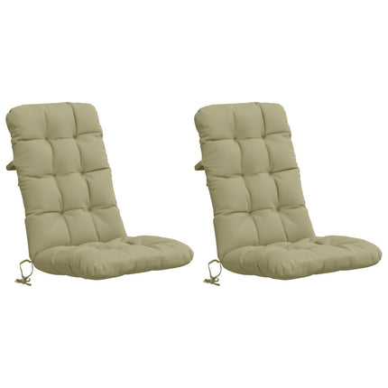 2-delt højt rygstol puder VIANEN 2 pcs 100% polyester Lys grøn