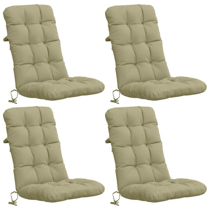 4-delt højt rygstol puder VIANEN 4 pcs 100% polyester Lys grøn