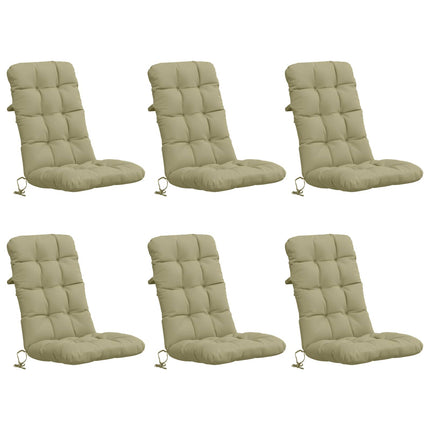 6-delt højt rygstol puder VIANEN 6 pcs 100% polyester Lys grøn