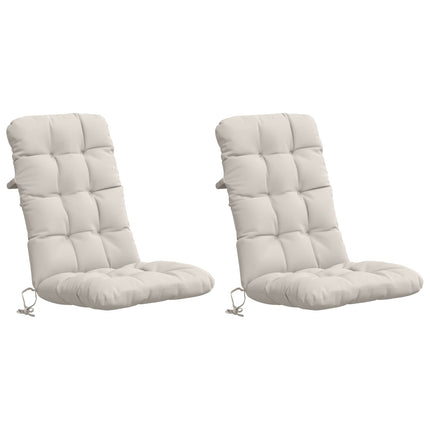 2-delt højt rygstol puder VIANEN 2 pcs 100% polyester Hvid